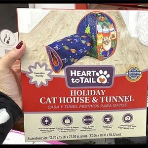 Holiday Cat House & Tunnel